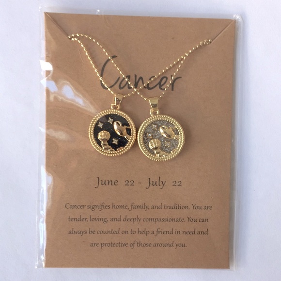 ๐50% OFF/3+...โ Zodiac Cancer double chain necklace set - Picture 2 of 4